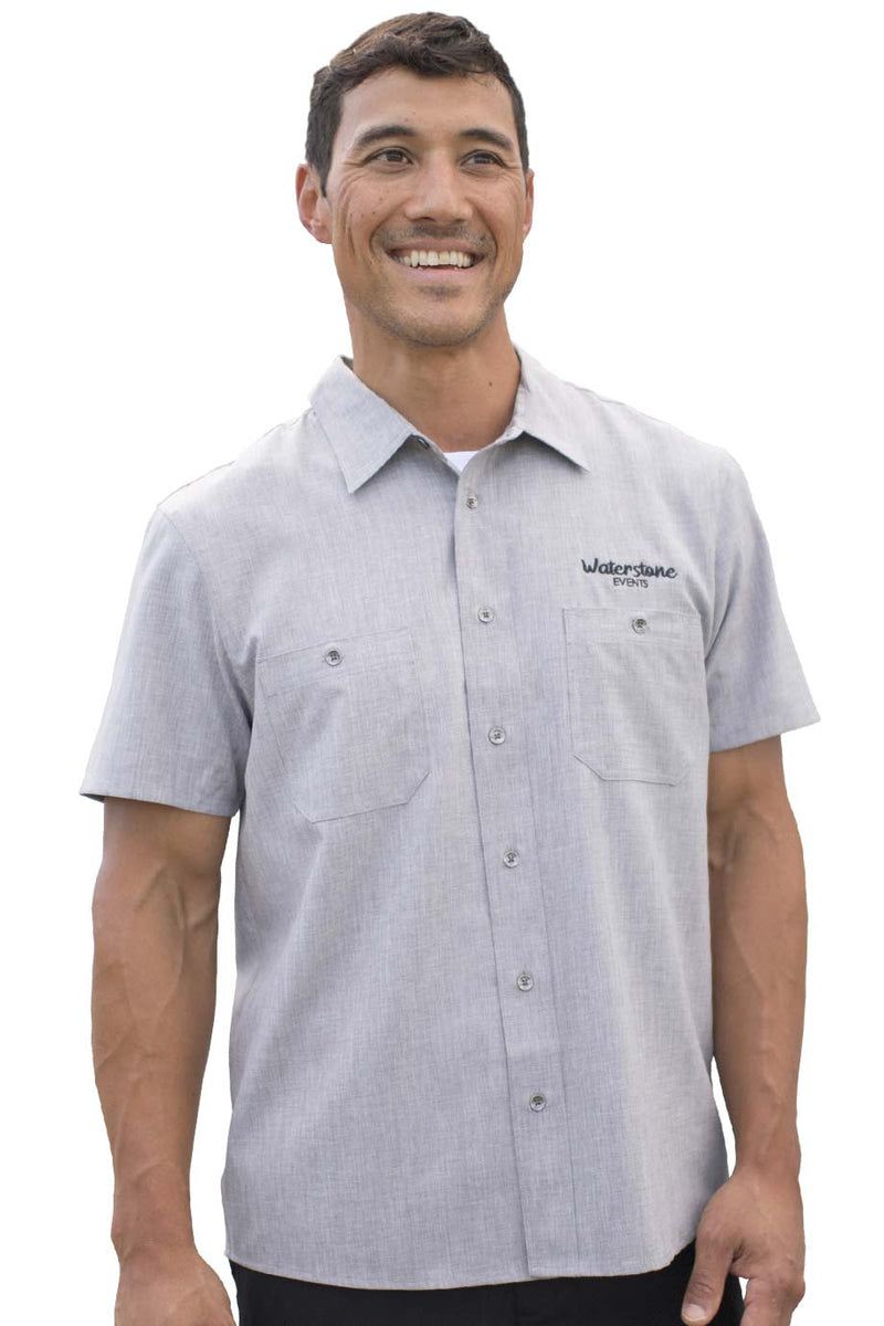 MELANGE MENS CAMP SHIRT
