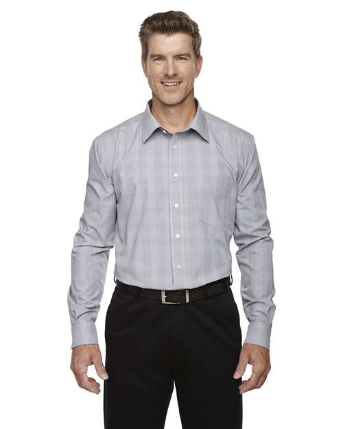 Men's Crown Collection® Glen Plaid Woven Dress Shirt