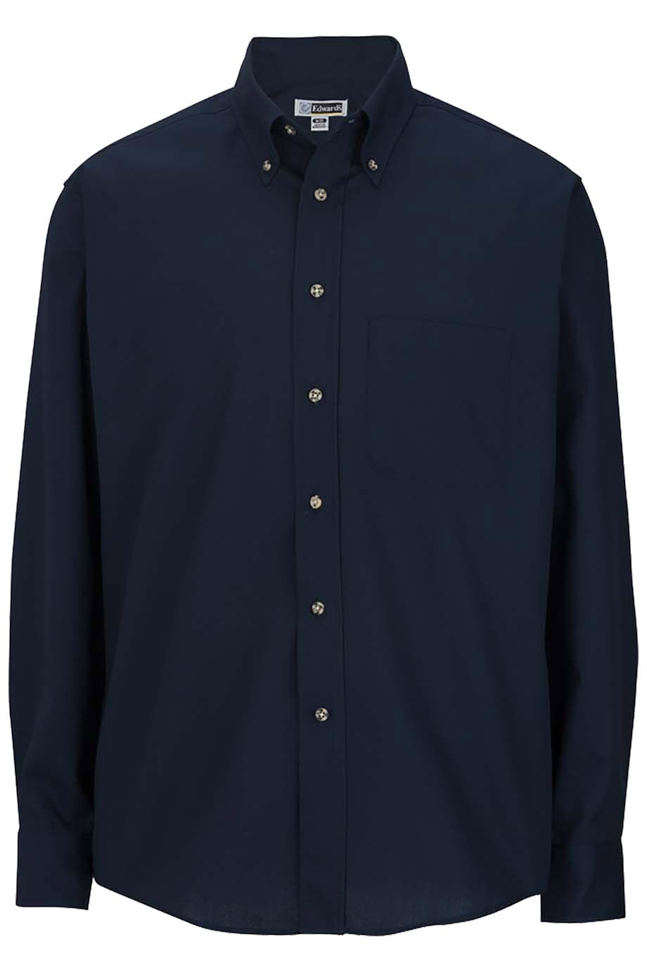 EDWARDS EASY CARE POPLIN LONG SLEEVE MENS SHIRT