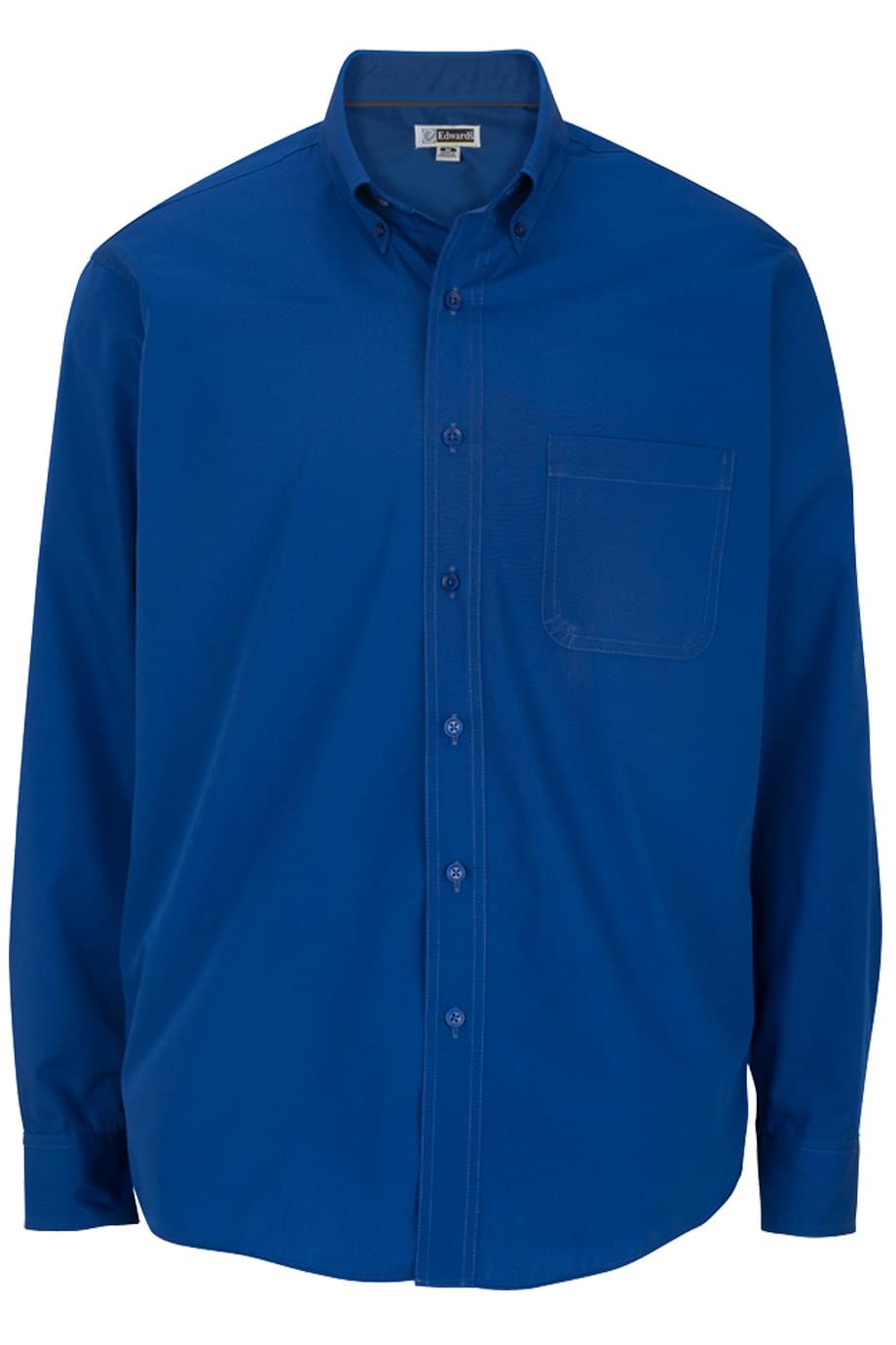 EDWARDS LIGHTWEIGHT POPLIN LONG SLEEVE MENS SHIRT