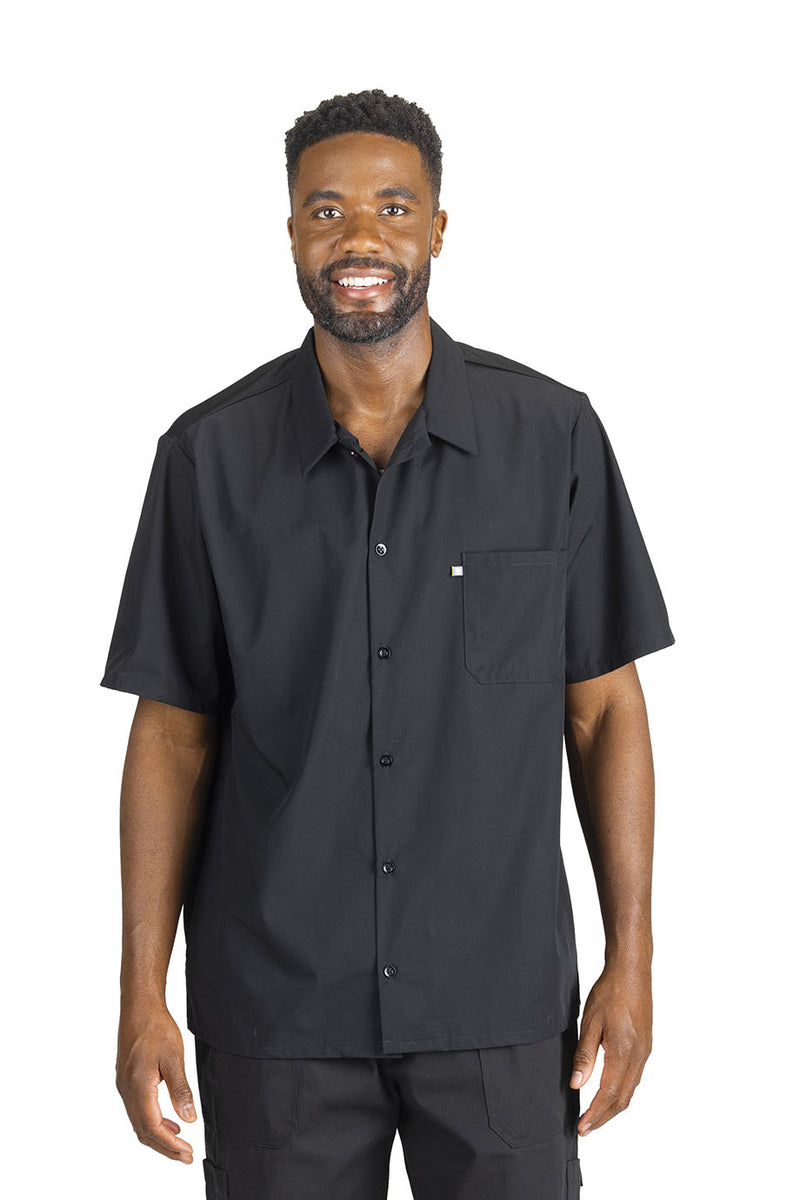 EDWARDS BUTTON FRONT SHIRT WITH MESH BACK