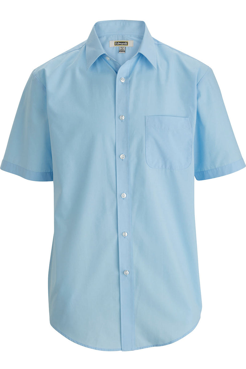 EDWARDS ESSENTIAL BROADCLOTH SHORT SLEEVE MENS SHIRT