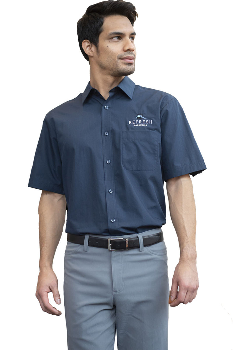 EDWARDS ESSENTIAL BROADCLOTH SHORT SLEEVE MENS SHIRT
