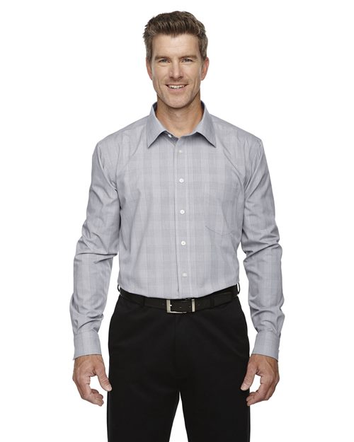 Men's Crown Collection® Glen Plaid Woven Dress Shirt