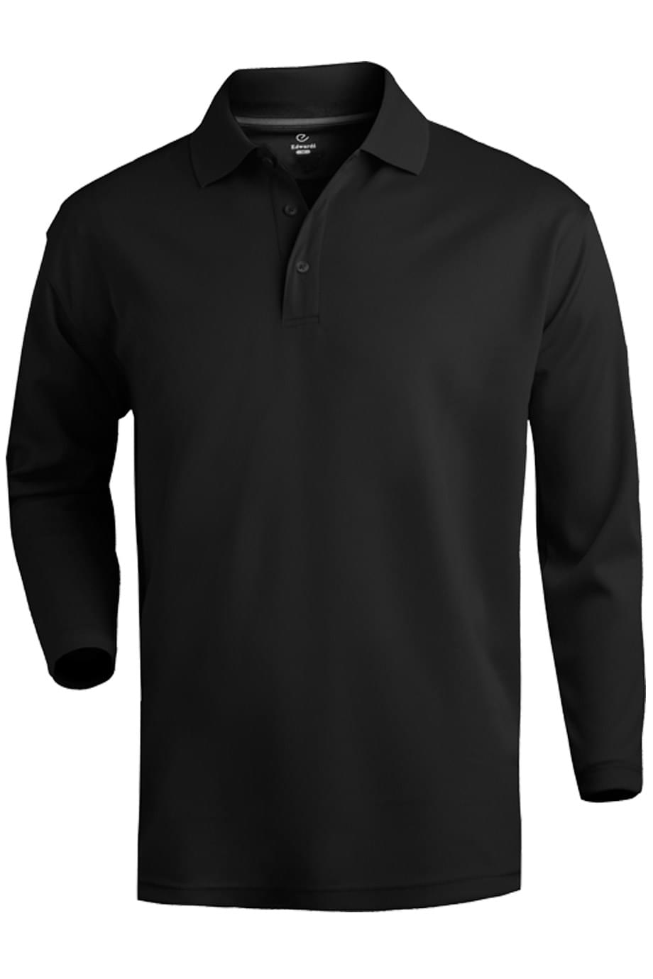 HI PERFORMANCE MESH UNISEX LONG SLEEVE POLO