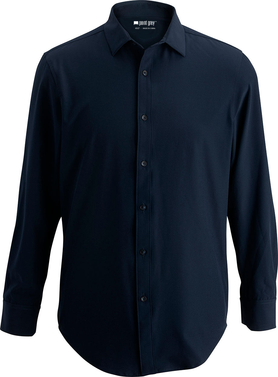 EDWARDS POINT GREY MENS DRESS SHIRT