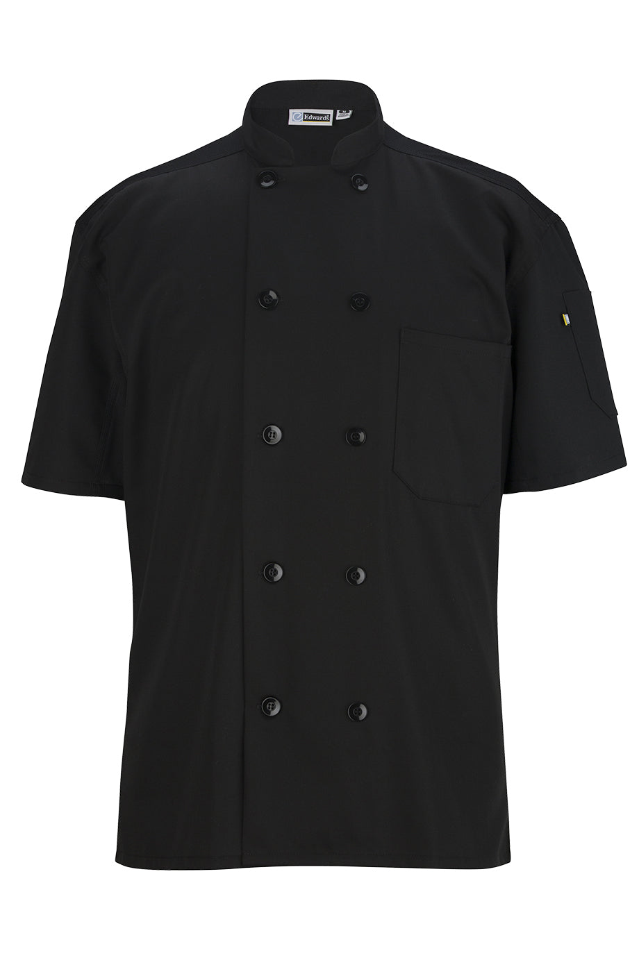 EDWARDS 10 BUTTON SHORT SLEEVE CHEF COAT WITH MESH