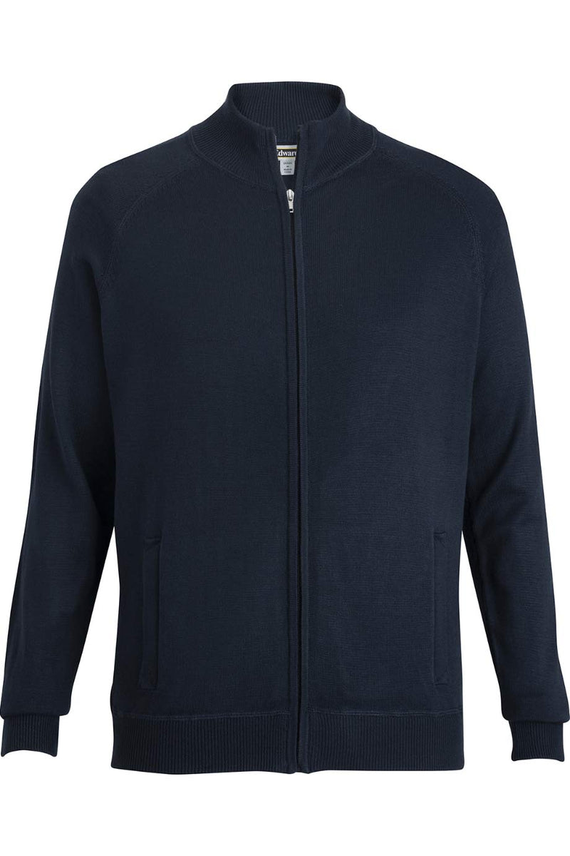 EDWARDS ACRYLIC BLEND UNISEX SWEATER JACKET