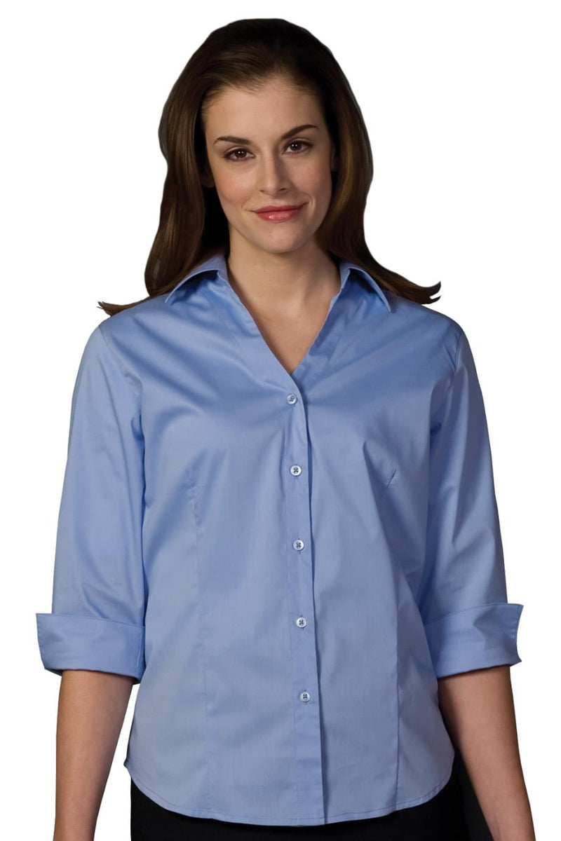EDWARDS STRETCH BROADCLOTH THREE QUARTER SLEEVE LADIES SHIRT