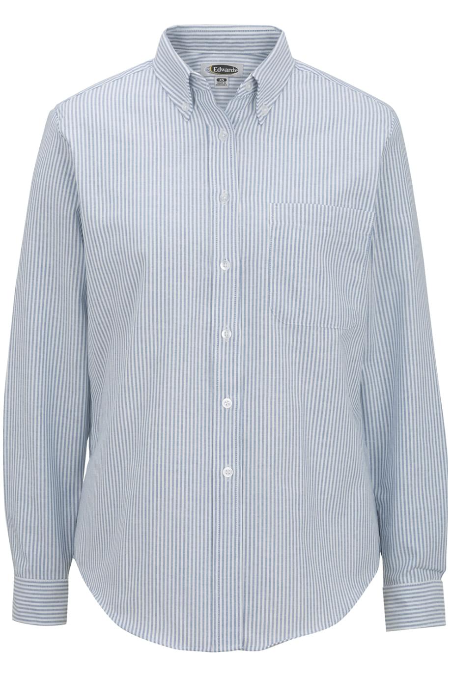EDWARDS EASY CARE OXFORD LONG SLEEVE LADIES SHIRT