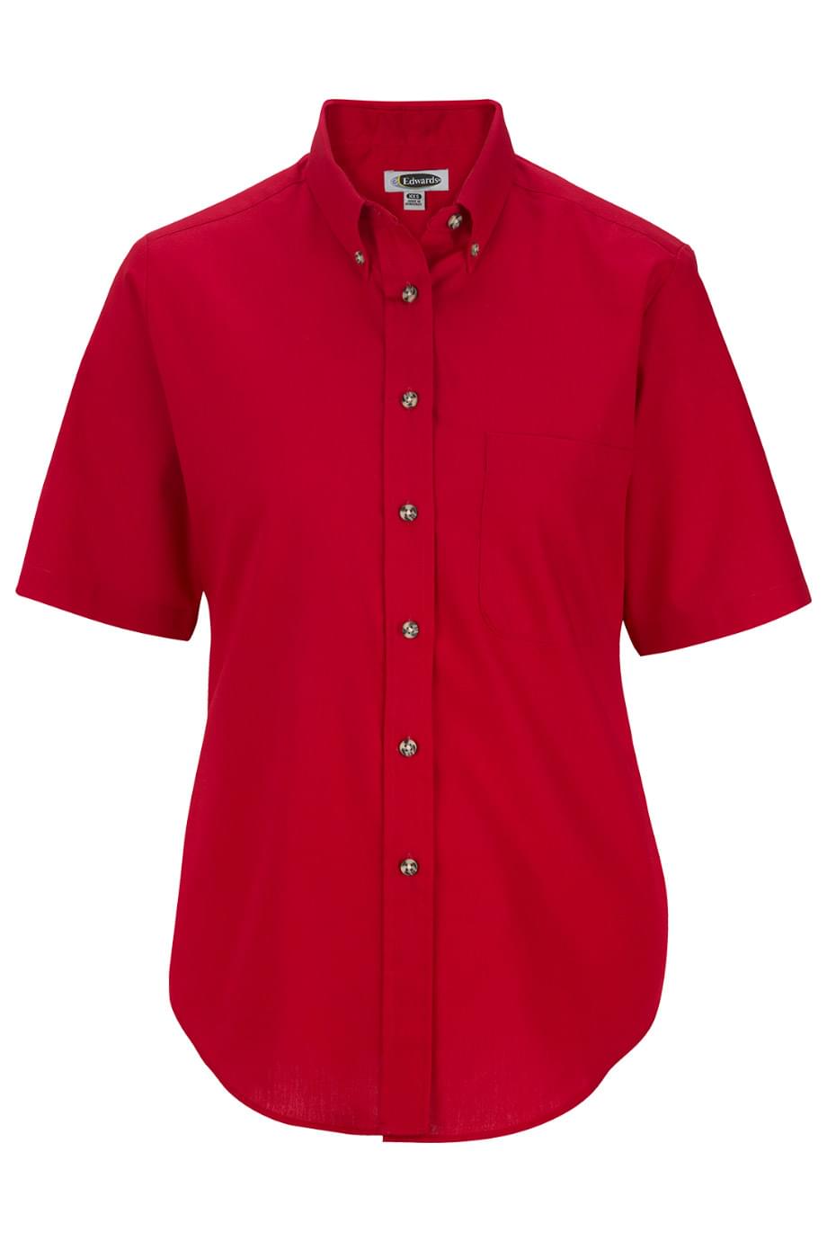 EDWARDS EASY CARE POPLIN SHORT SLEEVE LADIES SHIRT