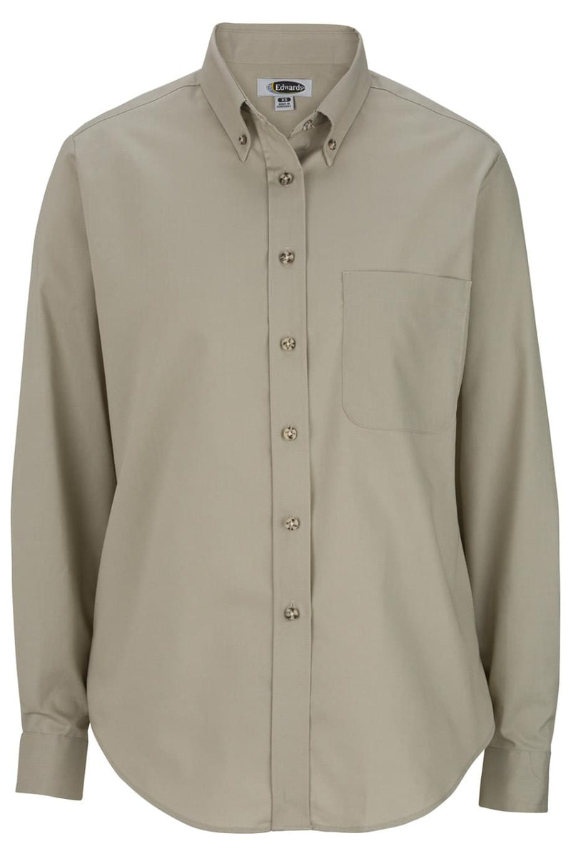 EDWARDS EASY CARE POPLIN LONG-SLEEVE LADIES SHIRT