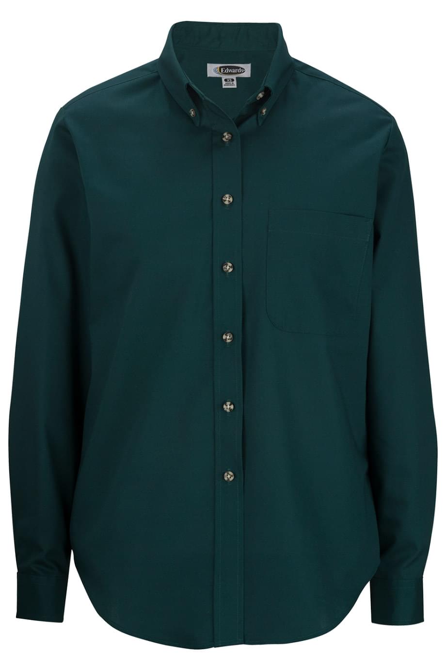 EDWARDS EASY CARE POPLIN LONG-SLEEVE LADIES SHIRT