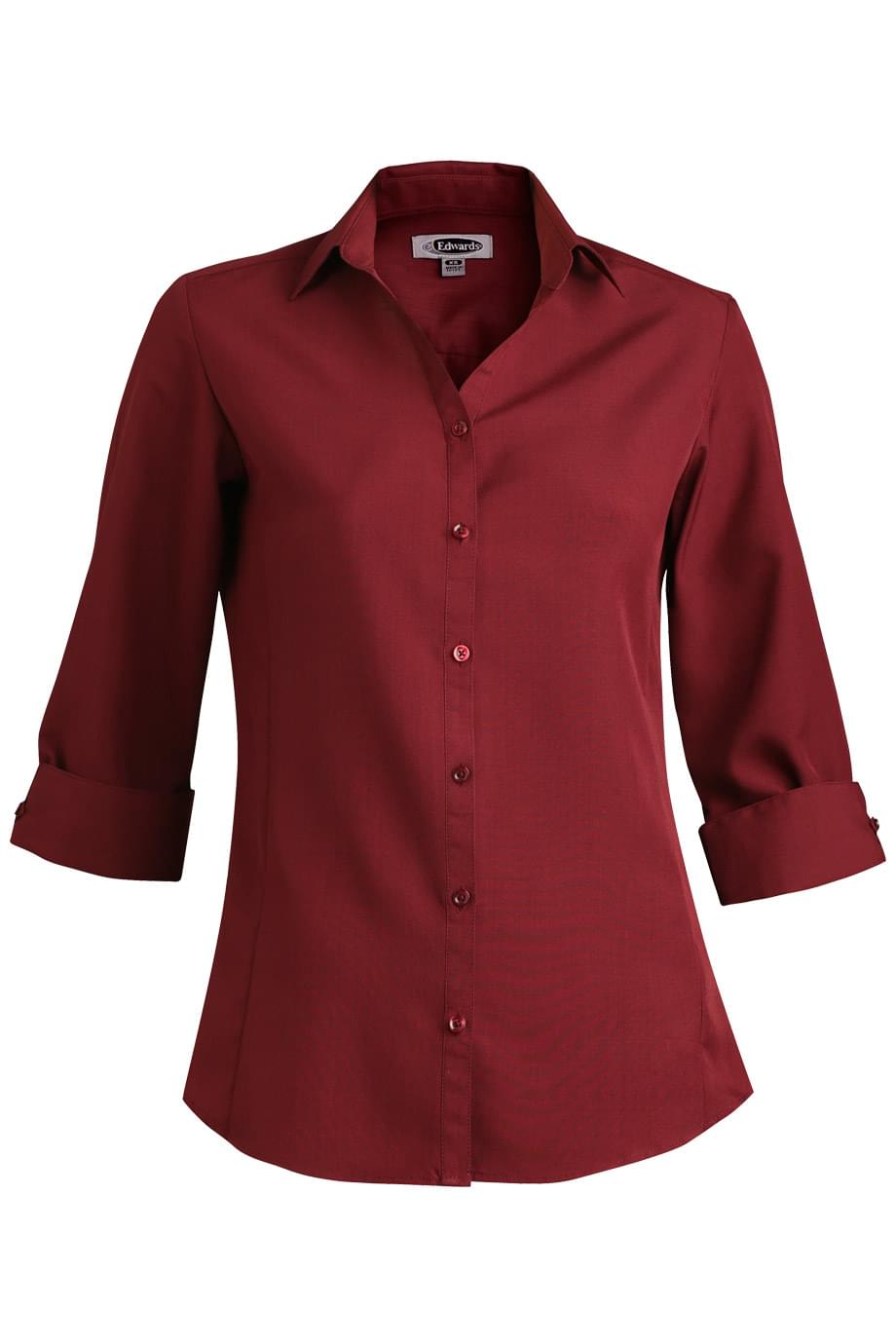 EDWARDS LADIES BATISTE 3/4 SLEEVE BLOUSE