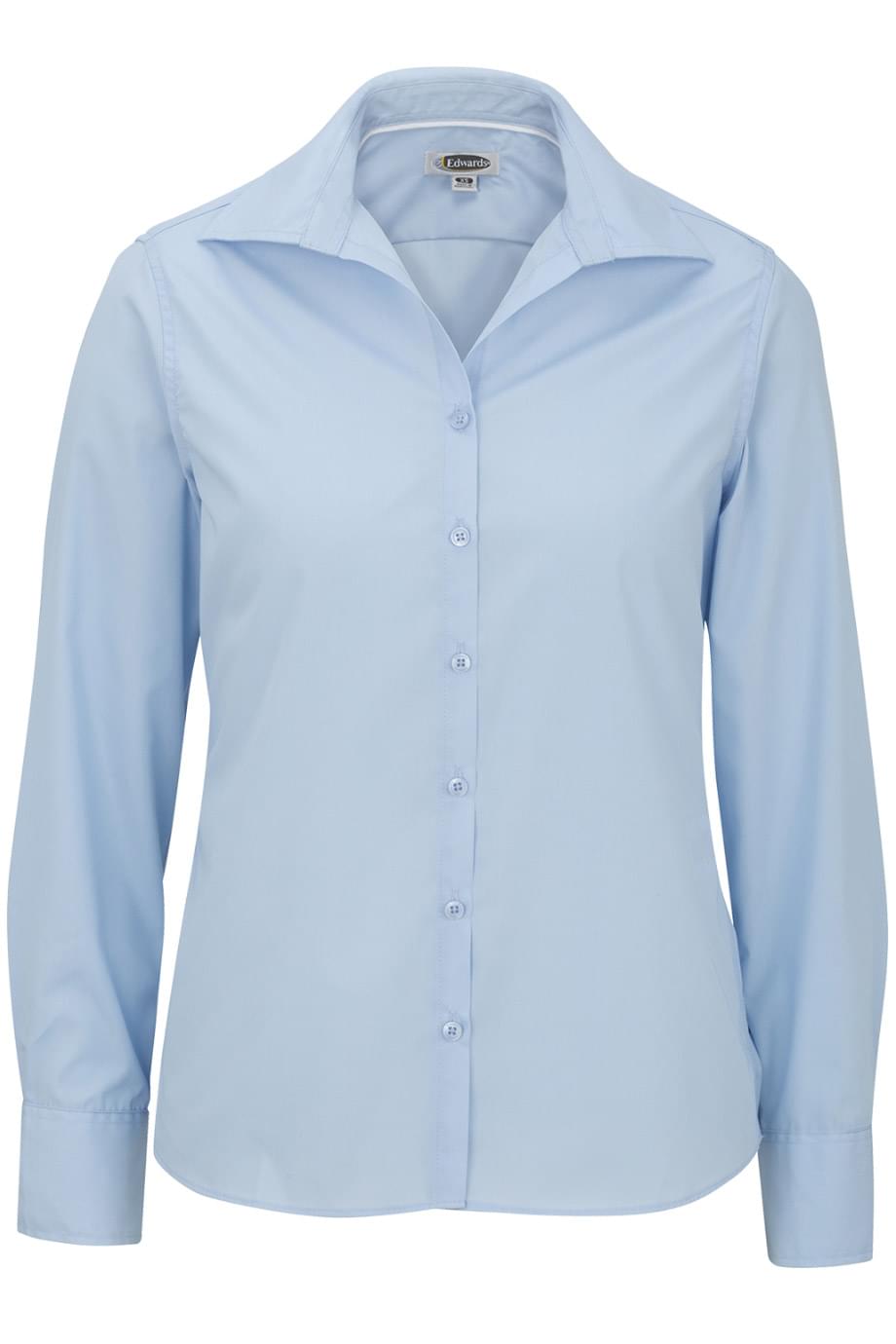 EDWARDS LIGHTWEIGHT POPLIN LONG SLEEVE LADIES SHIRT