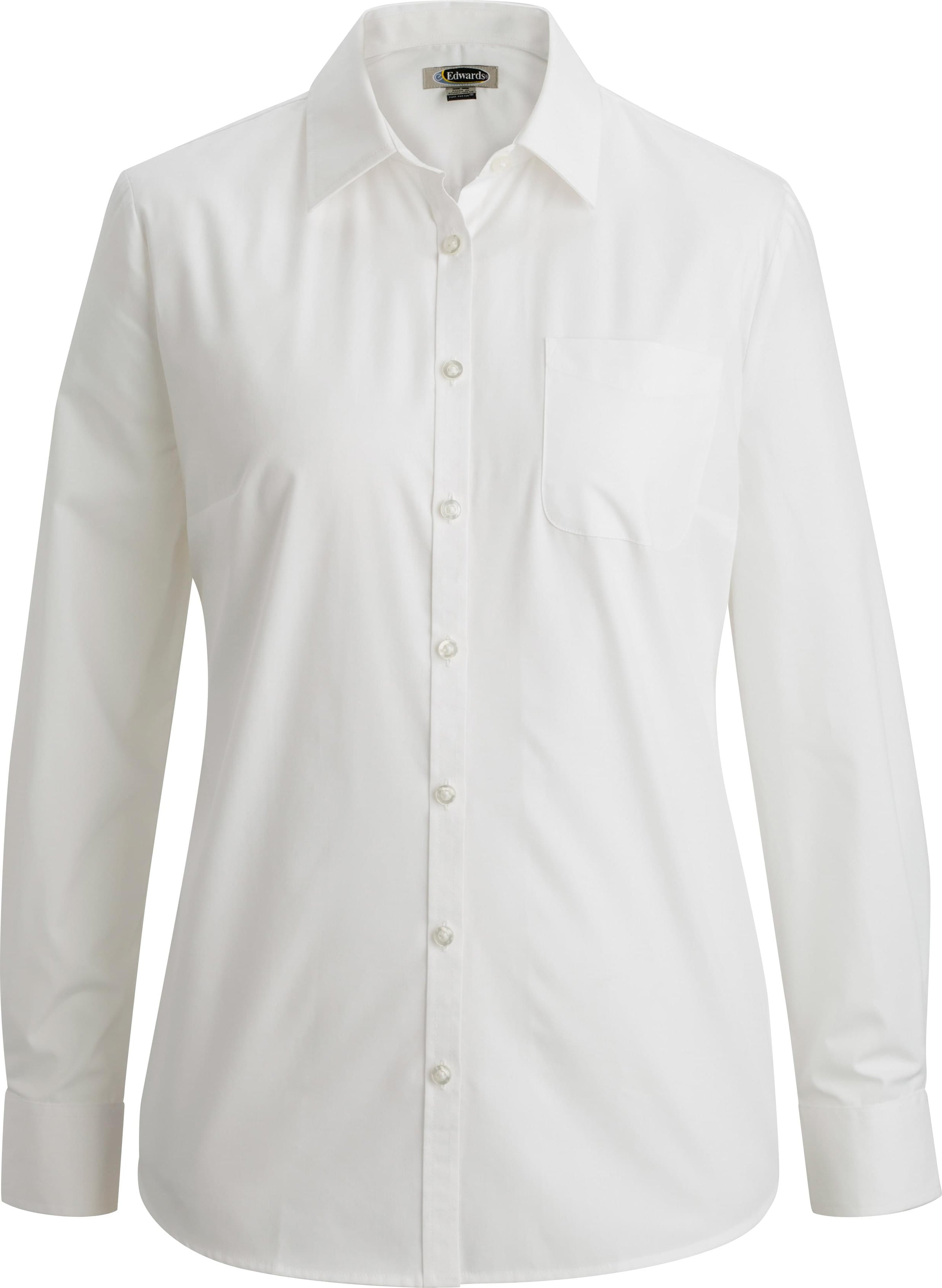 EDWARDS ESSENTIAL BROADCLOTH LONG SLEEVE LADIES SHIRT