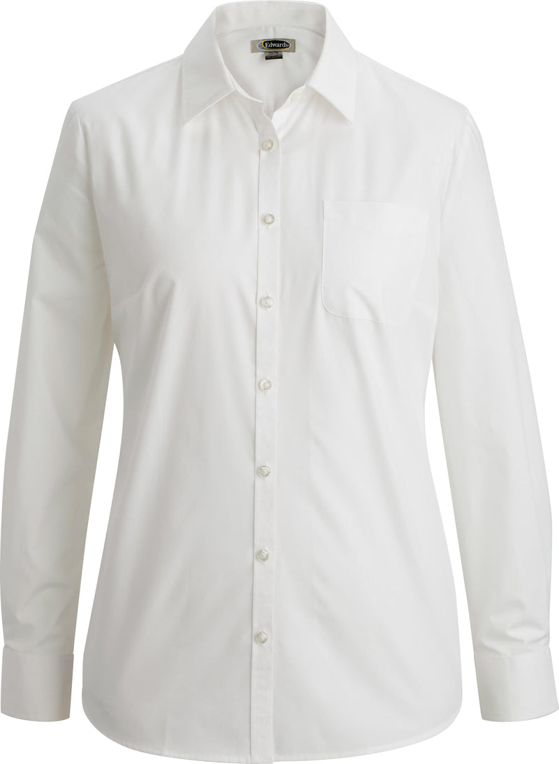 EDWARDS ESSENTIAL BROADCLOTH LONG SLEEVE LADIES SHIRT