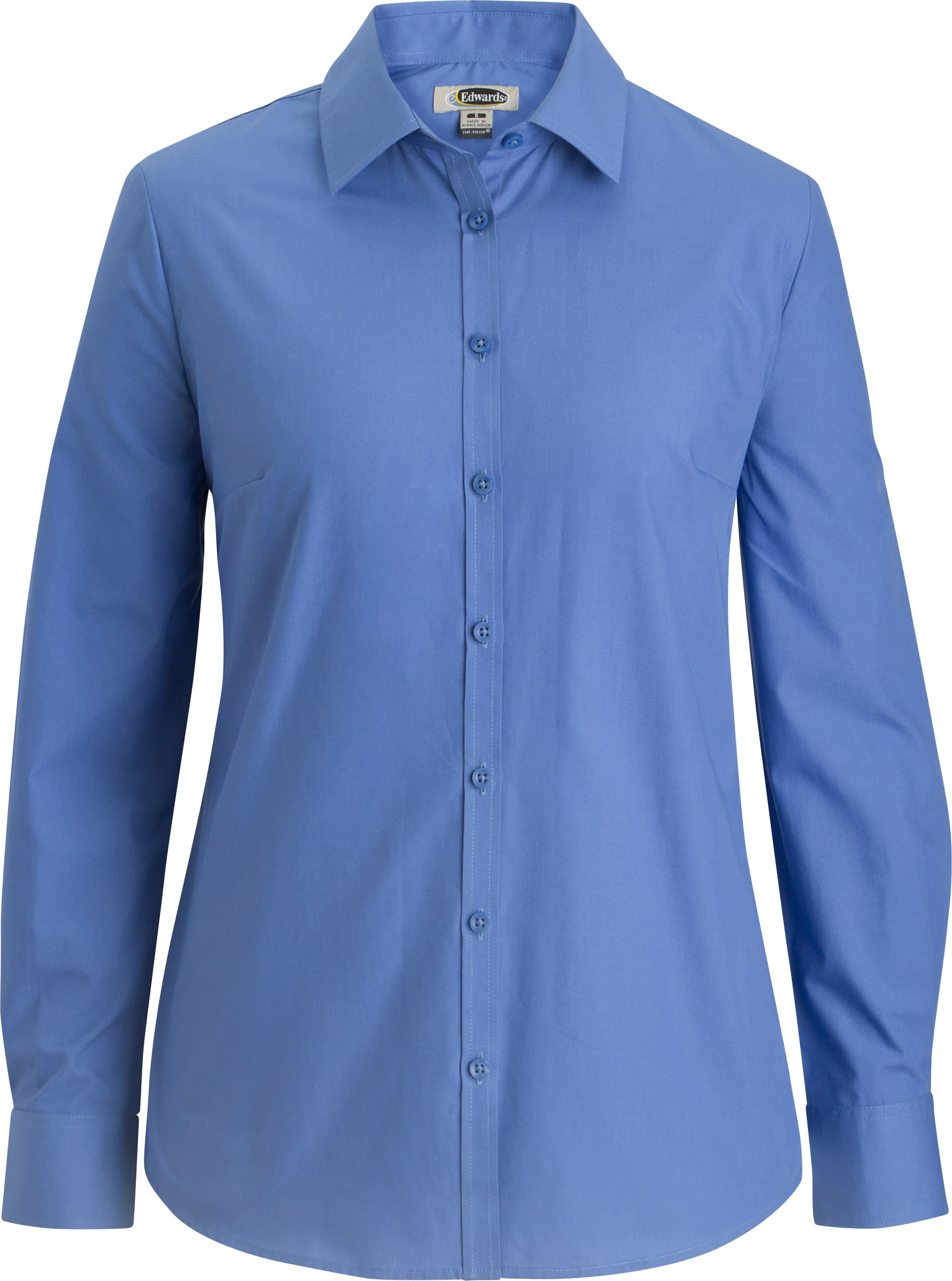 EDWARDS ESSENTIAL BROADCLOTH LONG SLEEVE LADIES SHIRT