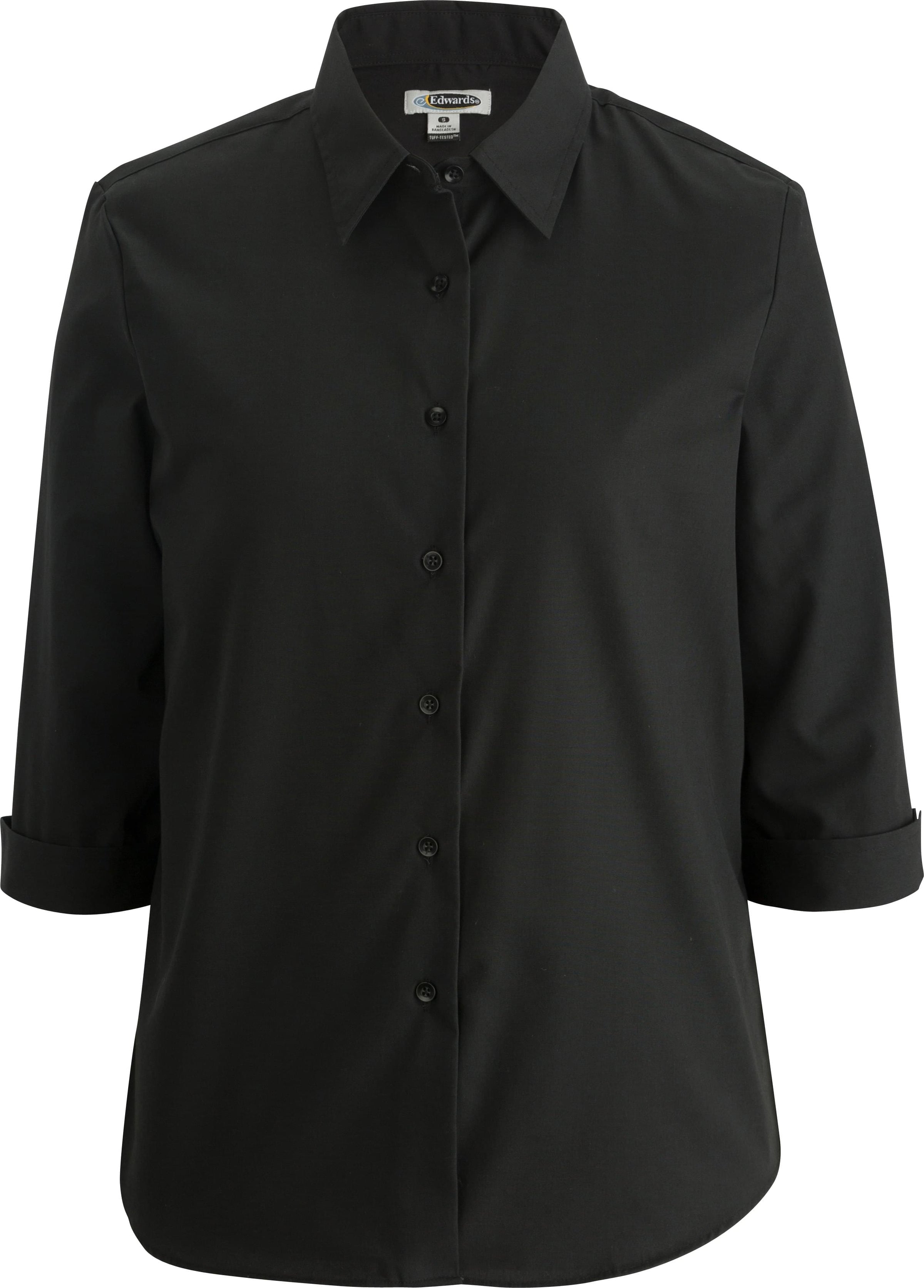 EDWARDS ESSENTIAL BROADCLOTH THREE QUARTER SLEEVE LADIES SHIRT