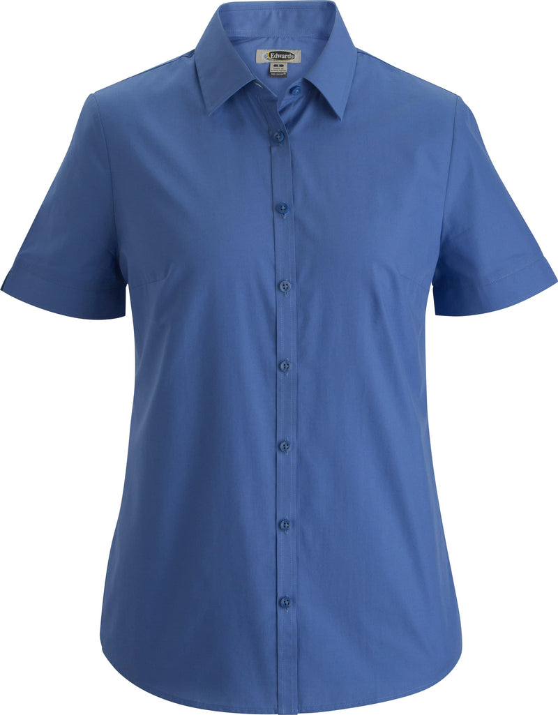 EDWARDS ESSENTIAL BROADCLOTH SHORT SLEEVE LADIES SHIRT