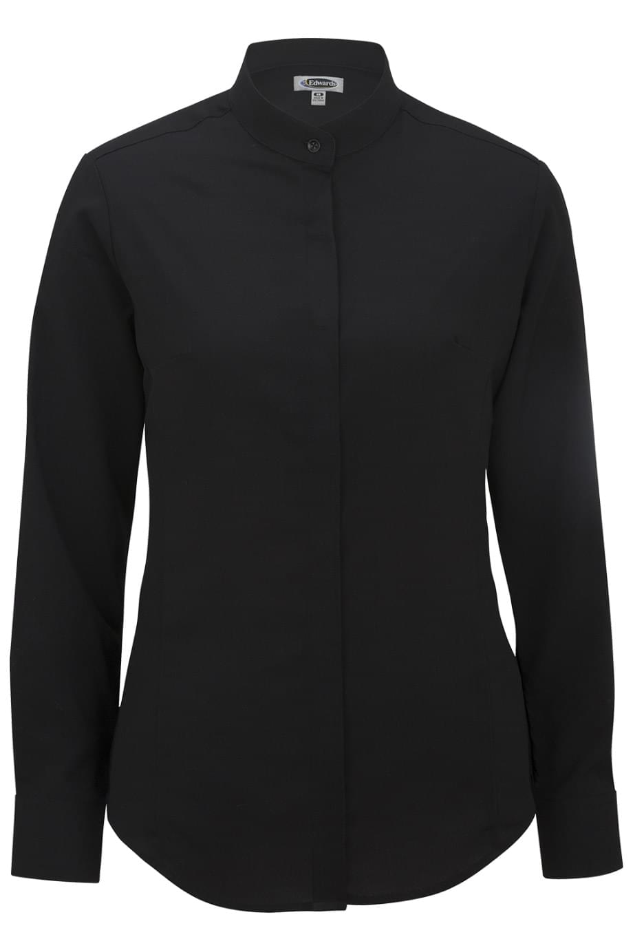 LADIES BATISTE BANDED COLLAR SHIRT
