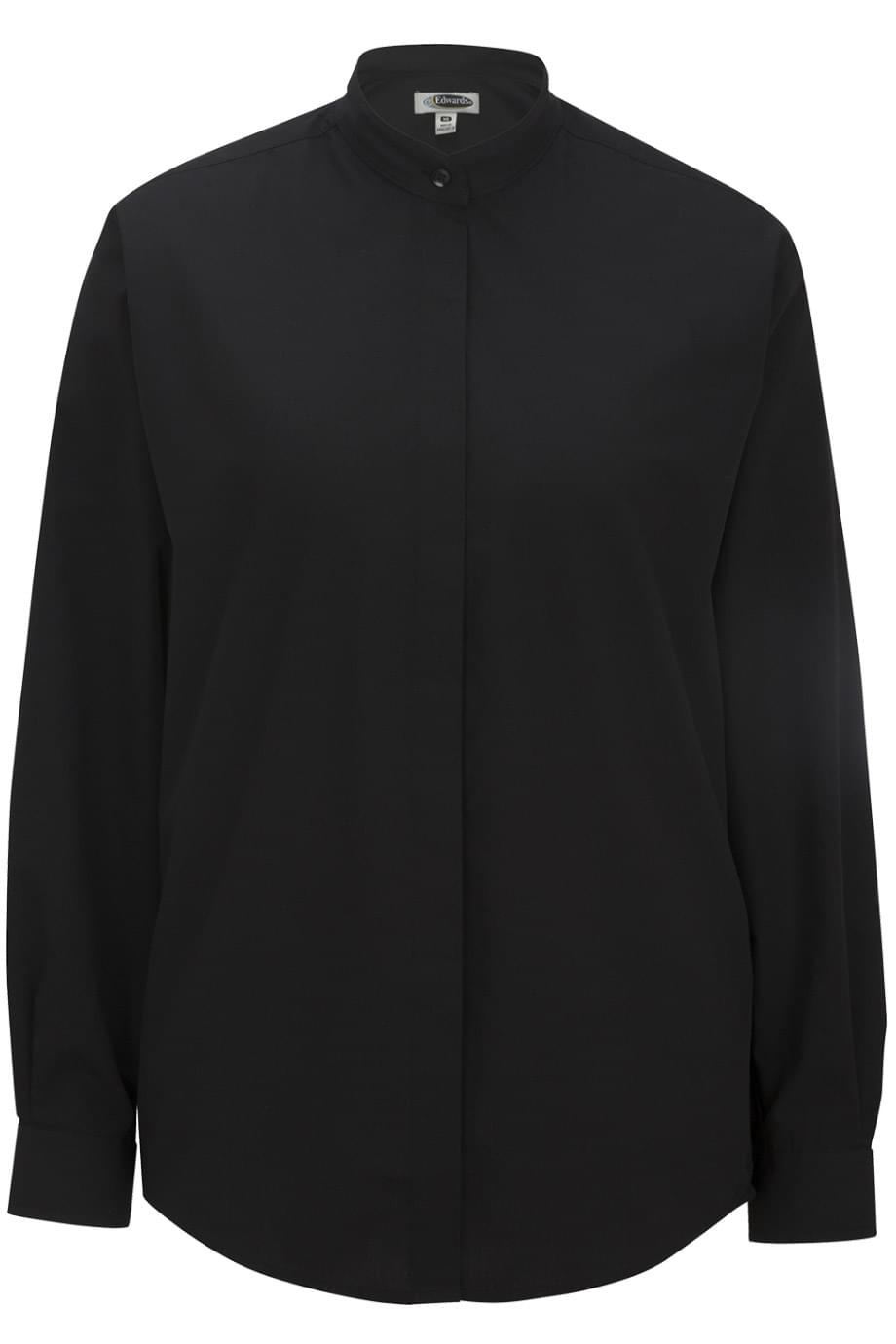 BANDED COLLAR LADIES SHIRT