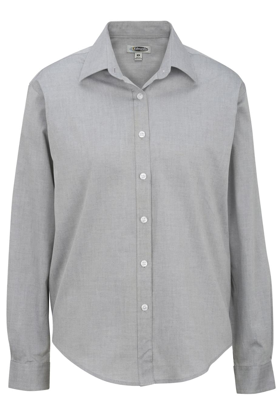 EDWARDS PINPOINT OXFORD LONG SLEEVE LADIES SHIRT