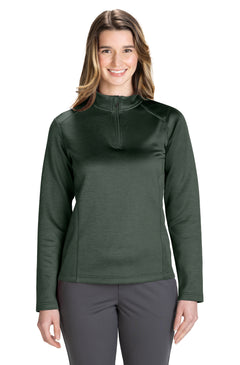 EDWARDS POINT GREY LADIES QUARTER ZIP