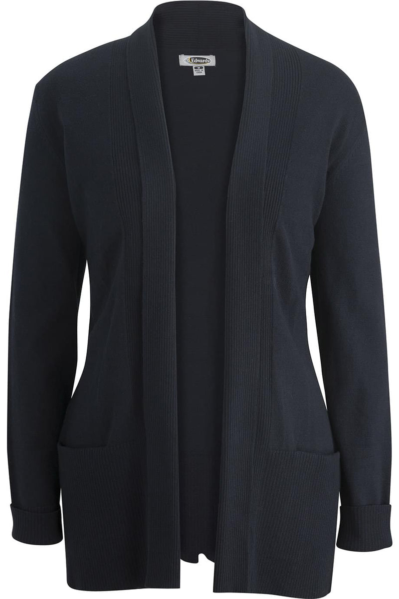 EDWARDS TRI BLEND LADIES SHAWL COLLAR CARDIGAN