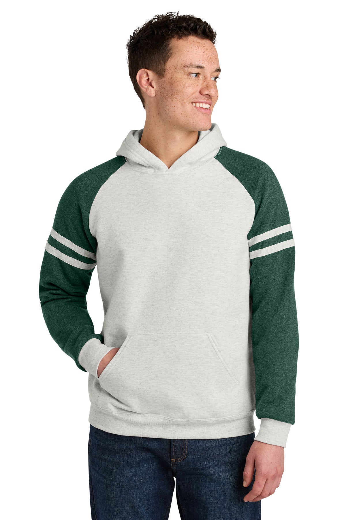 Jerzees ®  Unisex NuBlend ®  Varsity Colorblock Hooded Sweatshirt 97C