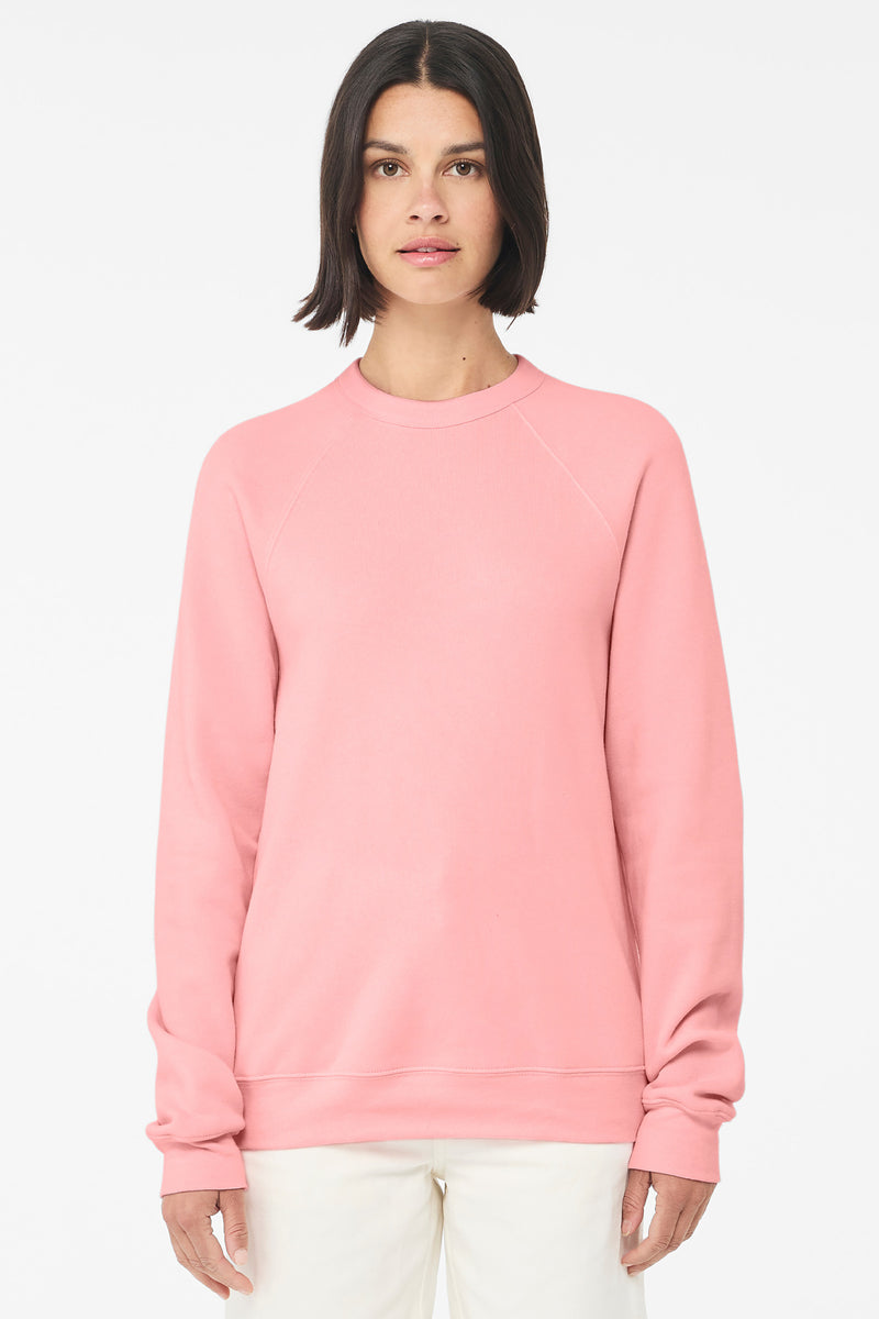 BELLA+CANVAS  ®  Unisex Sponge Fleece Raglan Sweatshirt. BC3901