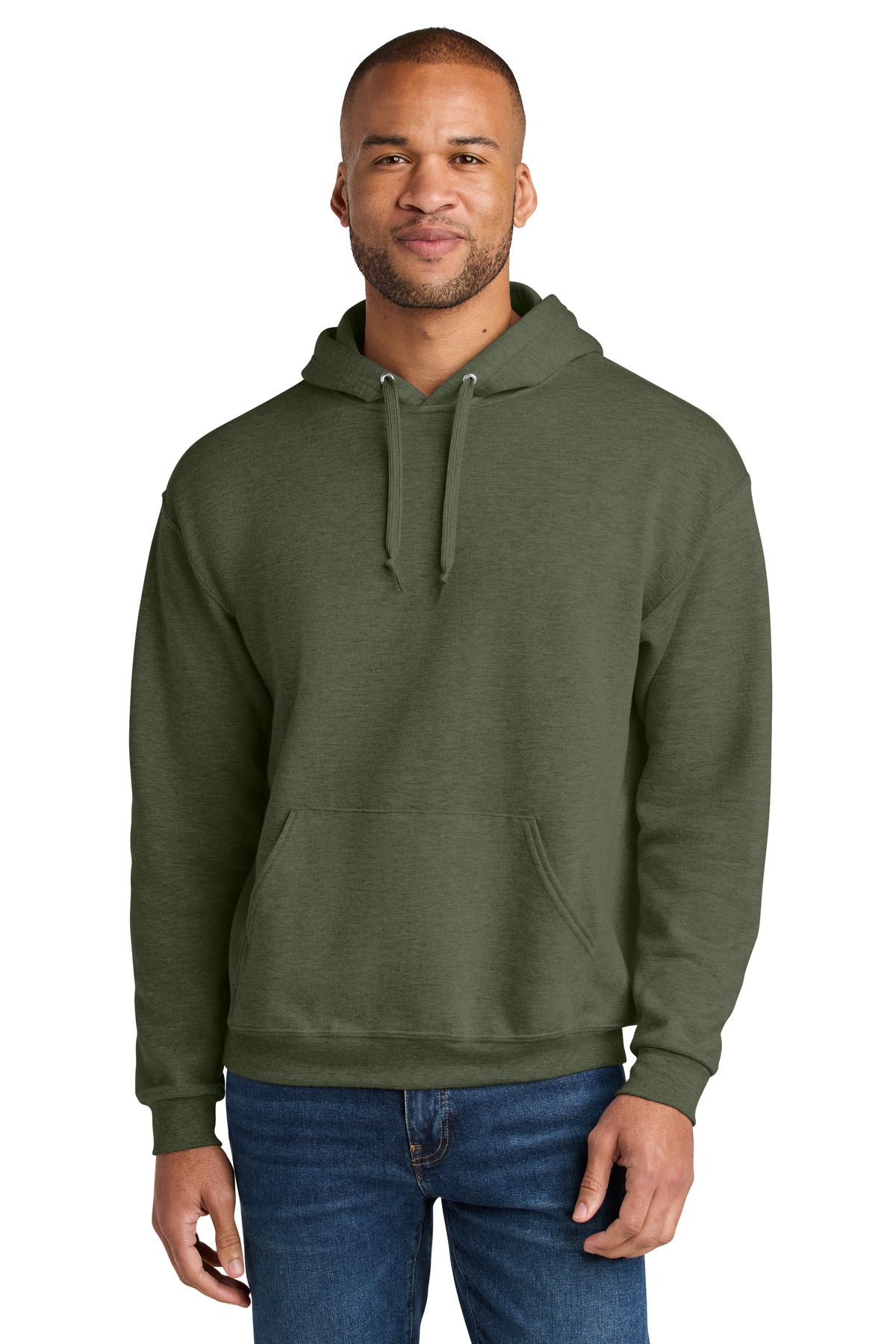 Jerzees Ultimate ™  Unisex CVC Ring Spun Hooded Sweatshirt IC49M