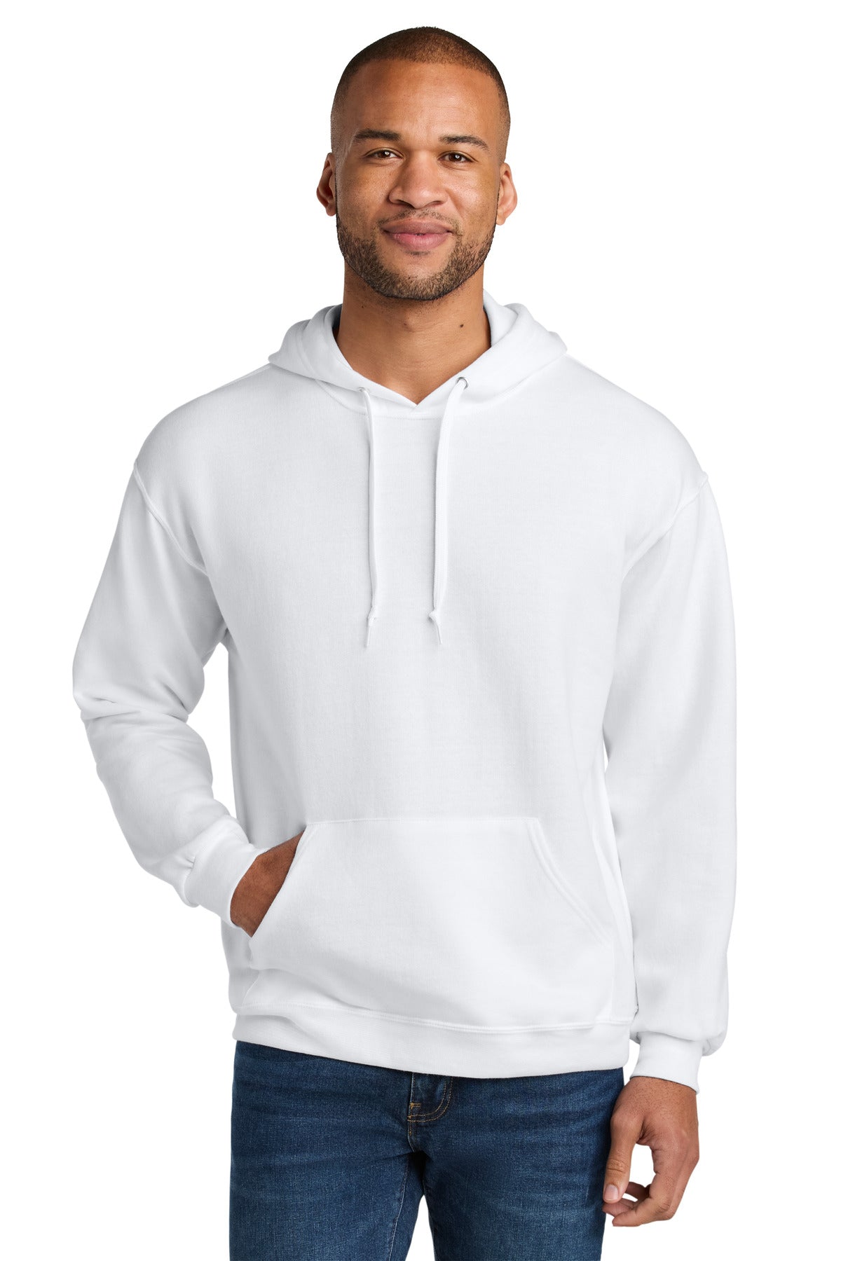 Jerzees Ultimate ™  Unisex CVC Ring Spun Hooded Sweatshirt IC49M