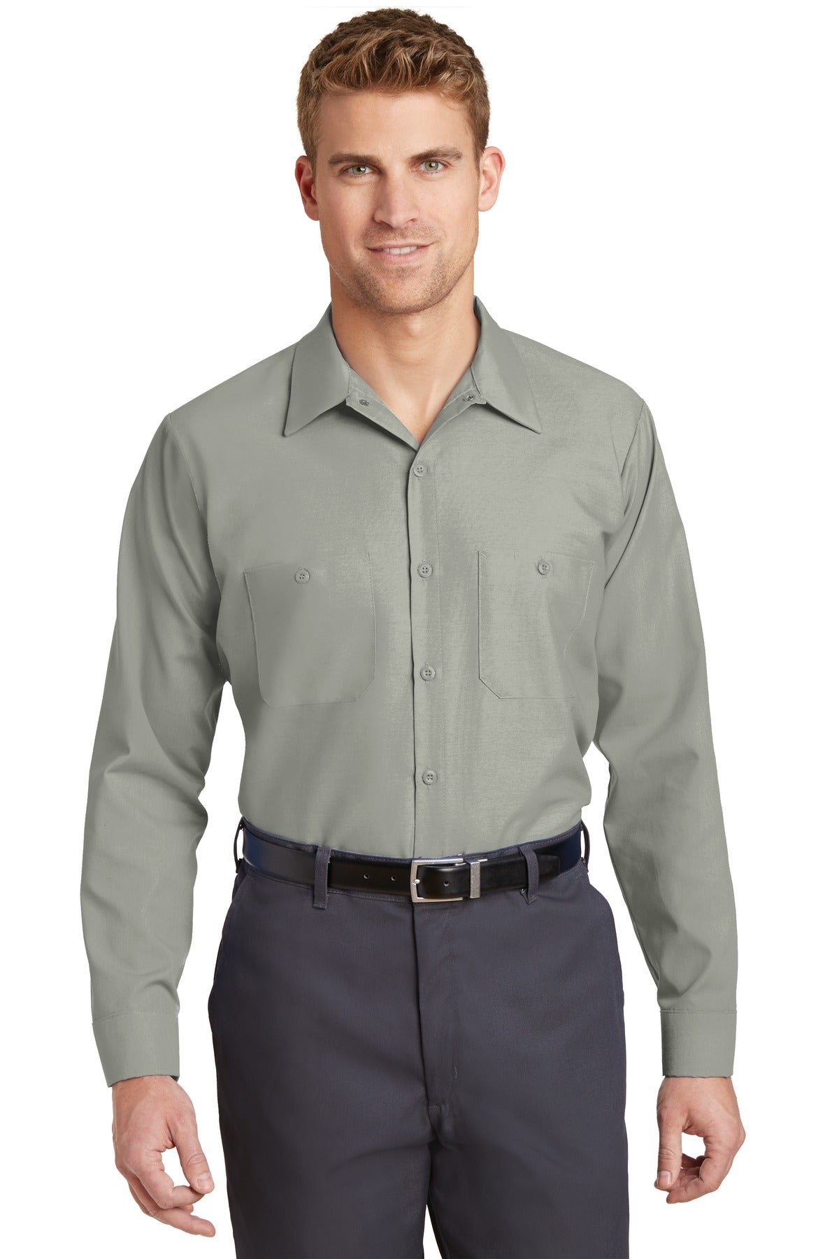 Red Kap ®  Long Sleeve Industrial Work Shirt.  SP14