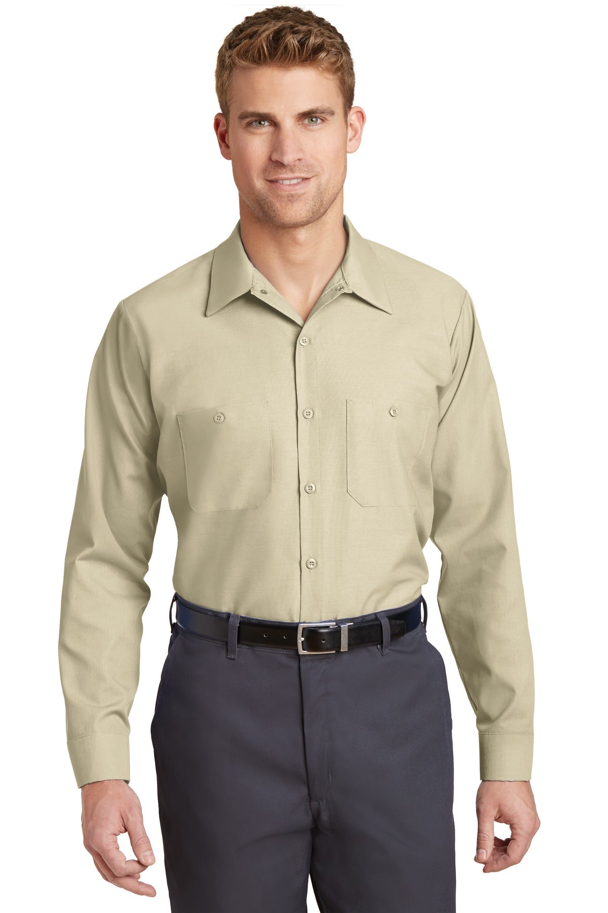 Red Kap ®  Long Sleeve Industrial Work Shirt.  SP14