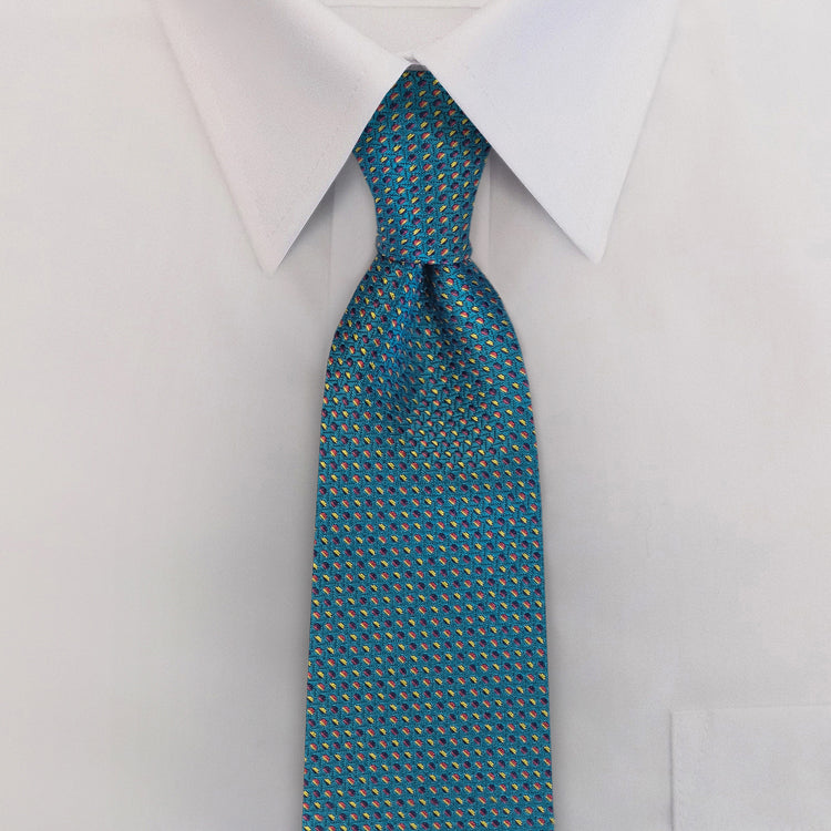 Cosmos LC1 Blue Four-In-Hand Necktie